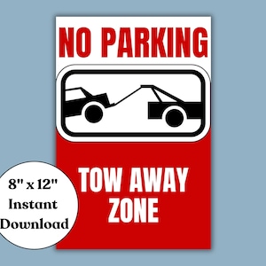 no parking tow away zone sign for no parking any time signage for reserved parking only printable sign for do not block sign tow away zone