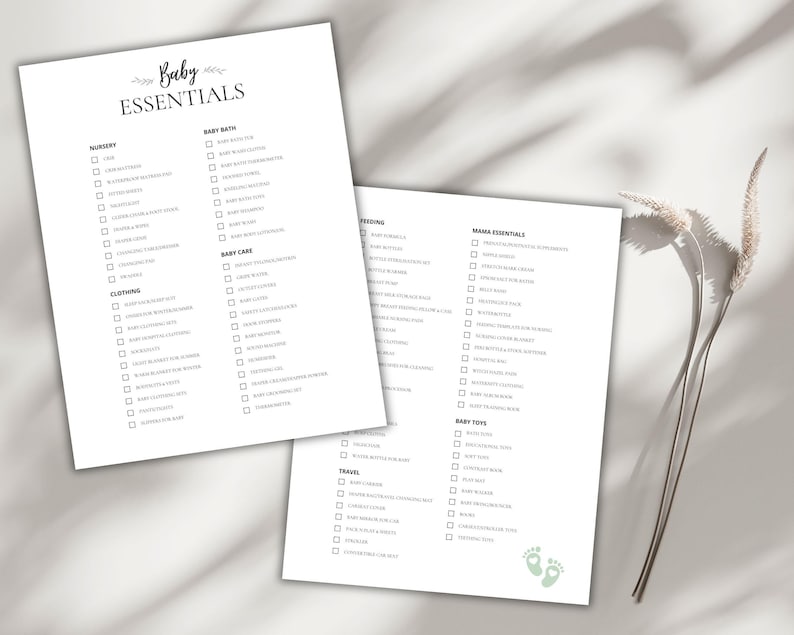 new mom checklist for newborn