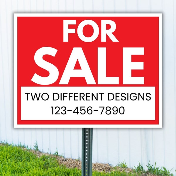 Real estate for sale sign real estate yard sign template customizable FOR SALE sign signage for landlord for sale yard sign for realtor sign