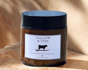 tallow balm grass fed face and body lotion organic moisturizer non toxic face cream whipped 100% grass fed beef tallow face and body butter