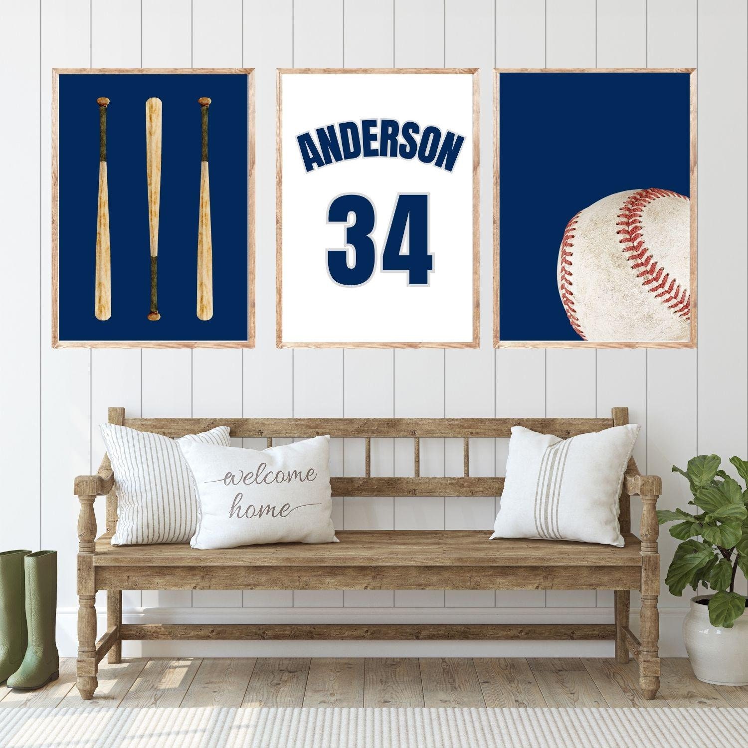 baseball wall art for boy room vintage baseball poster custom baseball jersey wall art baseball wall art boy nursery baseball gift for him
