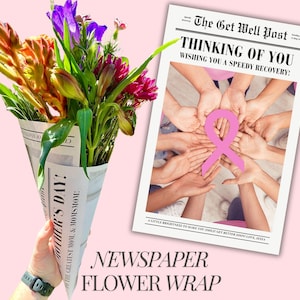 breast cancer awareness month gift cancer gift idea for her personalized breast cancer support gift get well gift for cancer patient flower