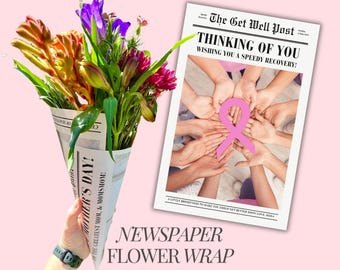 breast cancer awareness month gift cancer gift idea for her personalized breast cancer support gift get well gift for cancer patient flower