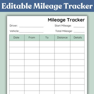 registro de millas para imprimir registro de millas para viajes de trabajo millas para viajes de negocios millas mensuales para el auto informe de millas para el trabajo tabla de millas para el auto