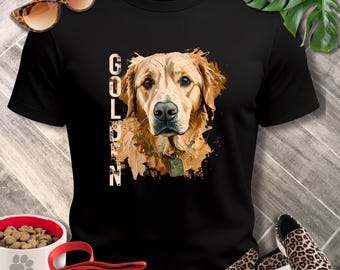 Golden Retriever Portrait Shirt | Dog Mom Tee