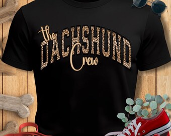 Dachshund Shirt with Varsity Crew Vibe: Doxie Mama TShirt
