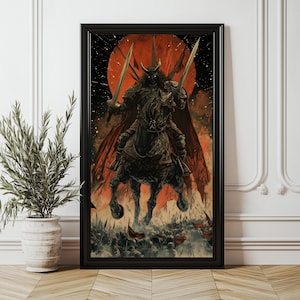 Elden Ring | Radahn | Digital Poster | Dark Fantasy Wall Art | Printable Gaming Decor | Instant Download PNG File