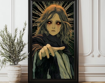 Elden Ring | Melina | Digital Poster | Dark Fantasy Wall Art | Printable Gaming Decor | Instant Download PNG File
