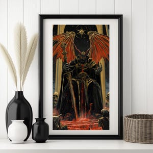Elden Ring | Mohg | Digital Poster | Dark Fantasy Wall Art | Printable Gaming Decor | Instant Download PNG File