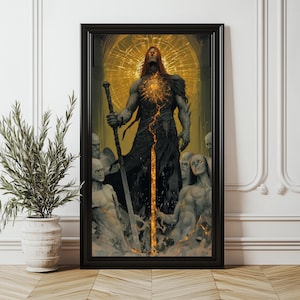 Elden Ring | Radagon | Digital Poster | Dark Fantasy Wall Art | Printable Gaming Decor | Instant Download PNG File