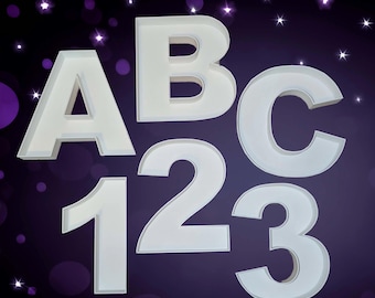 Letras y números personalizados impresos en 3D / 9 pulgadas de alto / Perfectos para eventos, regalos y decoración