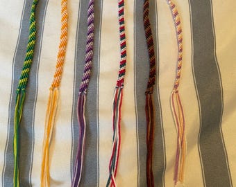 Boho Style 3 Tone Bracelet – Custom Handmade String Friendship Band