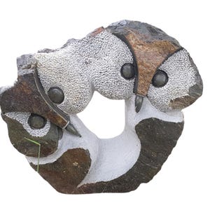Abstract Owl Sculpture| Shona Sculpture| Garden Sculpture| Stone Sculpture| Home Decor| Gifts