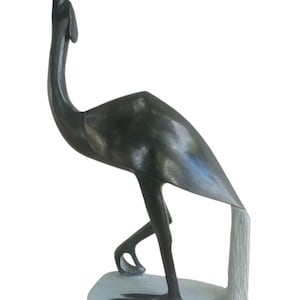Reiger, abstracte vogelsculptuur| Shona-beeldhouwwerk| Stenen beeldhouwwerk| Woondecoraties| Cadeaus| Tuinbeeldhouwkunst
