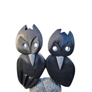 Owls| Abstract Birds Sculpture| Shona Sculpture| Stone Sculpture| Home Decor| Gifts| Garden Sculpture