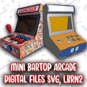 Mini Bartop Arcade - Digital Laser Cut Files (for 3mm Wood)