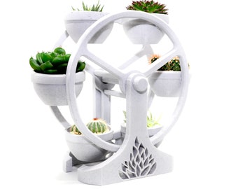 Succulent Ferris Wheel Display