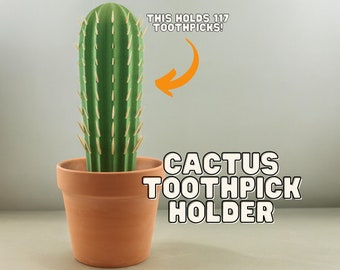 Porta stuzzicadenti a forma di cactus