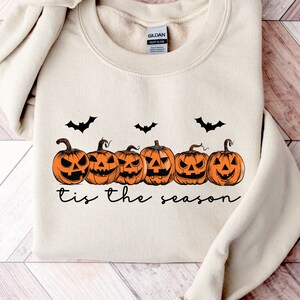 is The Season Halloween Sweatshirt,Halloween Sweatshirt,Spooky Season,Coffee Shirt,Halloween Design Shirt,Halloween Gift,