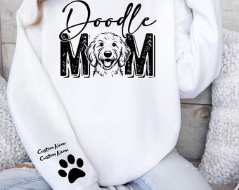 Goldendoodle Custom Sweatshirt, Doodle Mom Sweater, Goldendoodle hoodie, Golden Doodle mom, Golden Doodle Gifts, Personalized Dog Sweater