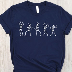 Funny Dancing Skeleton Halloween T-Shirt: Trick or Treat Costume