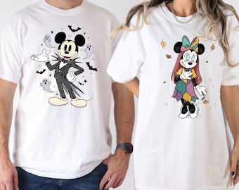 Mickey and Minnie Halloween Ghost Couple Shirts: Spooky Season Hoodie