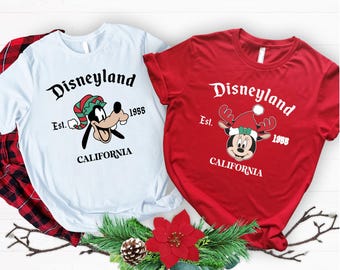 Disneyland Christmas Sweatshirt: Vintage Mickey and Friends Family Sweater