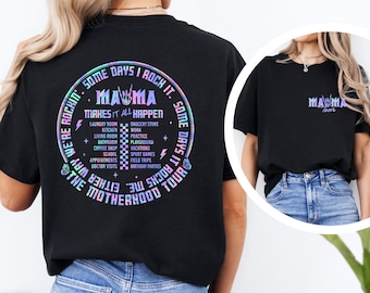 Mama Tour T-Shirt: Motherhood Rockin' Graphic Tee
