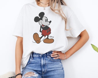 Disney Classic Mickey Mouse Pose Sweatshirt, Mickey Hoodie, Disneyland Holiday Vacation T-Shirt, Disney Retro T-Shirt