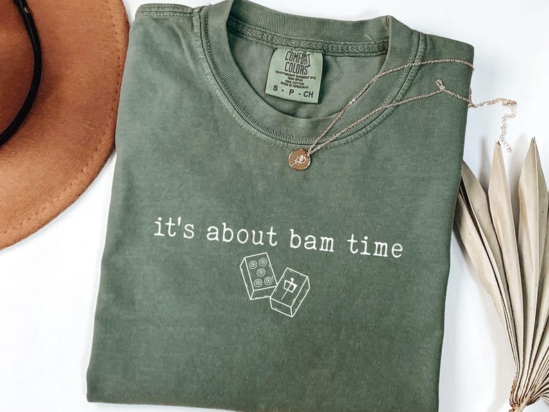 Comfort Colors© Bam Time Mahjong Shirt, Trendy T-Shirt Gifts for Mahj Club immagine 3