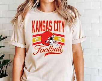 Vintage Kansas City Football Shirt: 90s Style Crewneck