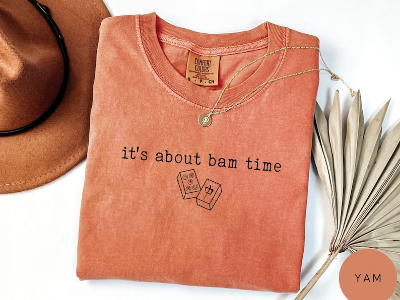 Comfort Colors© Bam Time Mahjong Shirt, Trendy T-Shirt Gifts for Mahj Club immagine 6