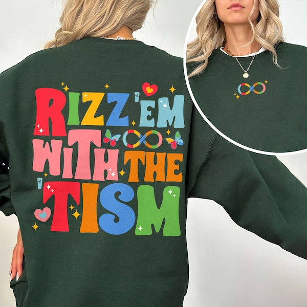 Rizz Em With The Tism PNG, Autism Awareness  Instant Download, Adhd PNG SVG, Autism Mom Support Tee, Rizz Em With The Tism