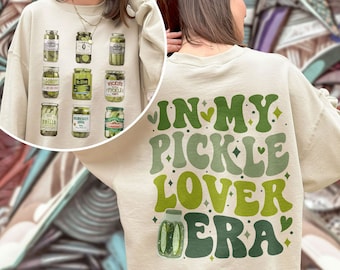 Funny Canned Pickles PNG Digital Download, Canning Season PNG Clipart, Pickle Lovers Shirt Designs, In My Pickle Lover Era, Pickle Jar