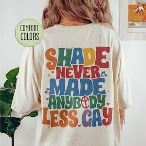 Shade Never Made Anybody Less Gay PNG Digital Download, Swiftie Pride PNG, Gay Pride T Swift Shirt Designs