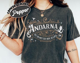 We Do Not Eat Our Allies PNG Digital Download, Andarna Fourth Wing PNG Clipart, Dragon Woman Tee, Basgiath War College Tee, Bookish Gifts