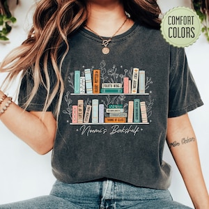 Custom Bookshelf PNG Digital Download, Book Lover Shirt Designs, Personalized Bookshelf, Gift For Bookish, Book Club File PNG