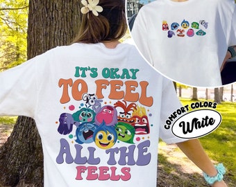 It&#39;s Okay To Feel All The Feels PNG Digital Download, Funny Mental Health Png, Inclusion Speech Therapy BCBA Png, Inside Out Shirt Designs