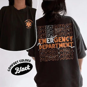 ER Nurse Halloween PNG Digital Download, Emergency Nurse Shirt Design, Spooky Emergency Department Png, Halloween ER Nurse Gift