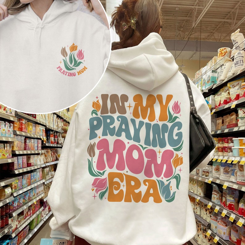 In My Praying Mom Era PNG, Christian Mom Digital Download, Praying