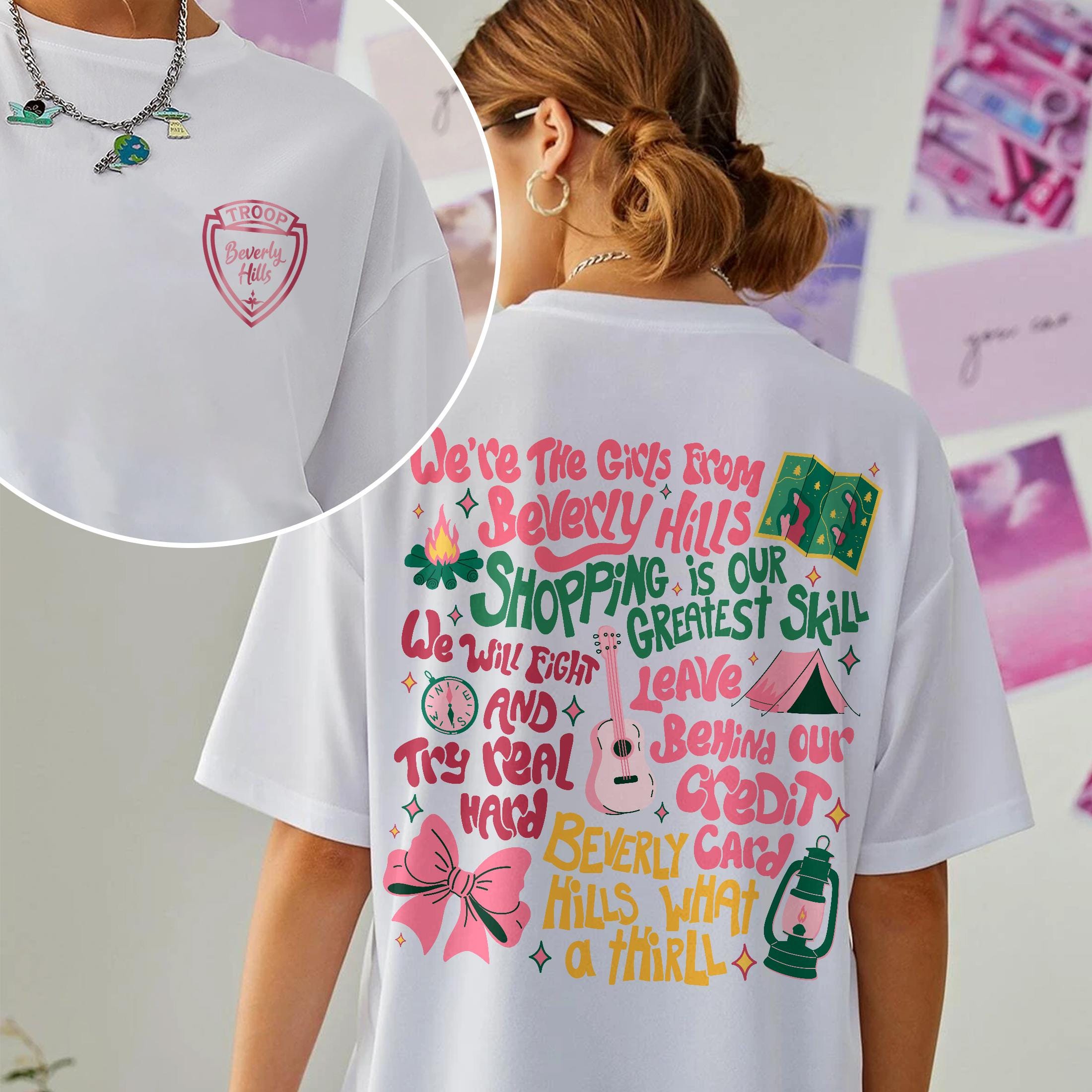 Camping Girl Digital Download, Beverly Hills Camping Movie Png, Gift For Scout Troop, We're the girls from Beverly Hills