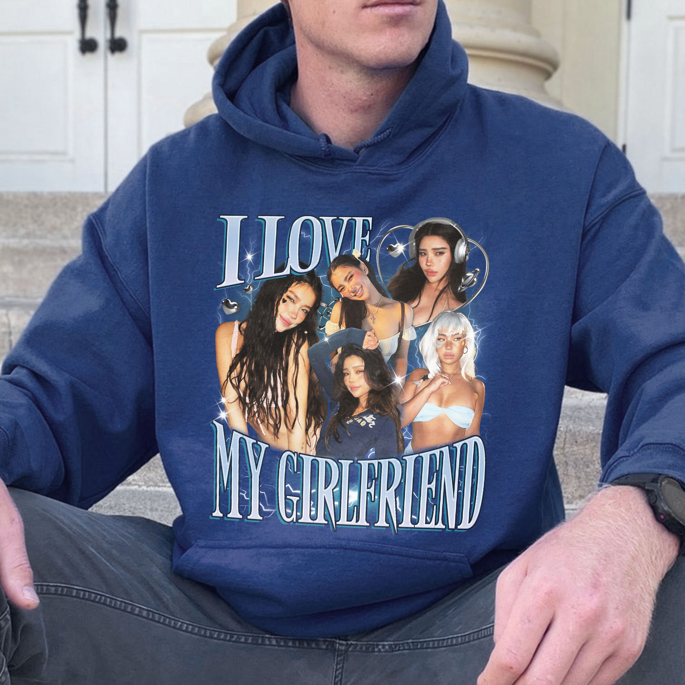 Romantic Girlfriend Gift Shirt, I Love My Girlfriend, Valentine's Day Apparel