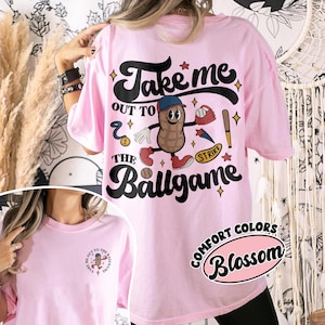 Take Me Out To The Ballgame Baseball PNG Download, Peanuts and Cracker Jacks Digital, Baseball Mom PNG, Baseball Game Day Gift
