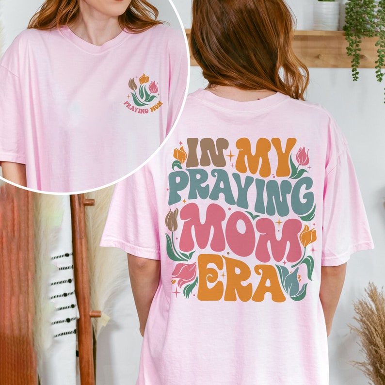 In My Praying Mom Era PNG, Christian Mom Digital Download, Praying