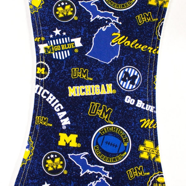 Burp Cloth-Dad Gift-New Dad Gift-Baby Shower Gift-College Football-New Mom-University of Michigan-Football-Wolverines-Michigan