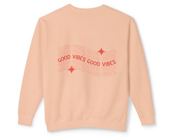 Good Vibes Unisex Lightweight Crew-neck - multi-color