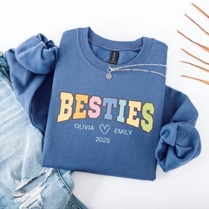 Custom bestie Sweatshirt & Hoodie, best friend sweatshirt, bestie sweatshirt, bestie hoodie ,bestie outfit