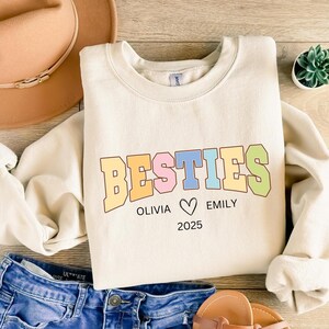 Custom Bestie Sweatshirt & Hoodie, Best Friend Sweatshirt, Bestie Sweatshirt,Bestie Hoodie,Bestie Outfit,Best Friend Gift For Best Friend