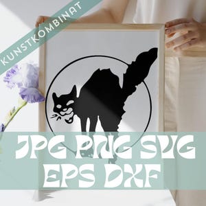 Katzenbuckel Katze Svg Png Jpg Bundle Set Clipart Vector Anarchie Katze Antifa Rock Alternative 90s Music Emo Bandshirt Ska Oi