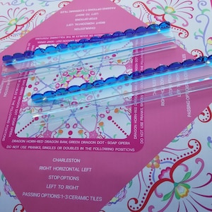 NEW STOCK! Scalloped Magnetic Acrylic Bold Blue Mahjong Racks  Set of 4, NEW Upscale Acrylic Mahjong Racks